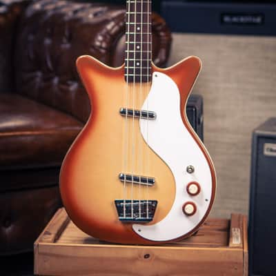 Danelectro '59DC Long-Scale Bass Guitar-Copper Burst *USA Small Business* image 2