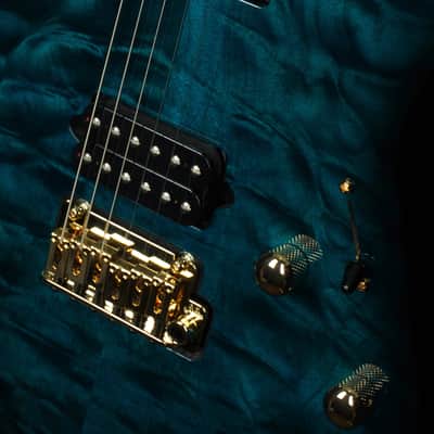 Suhr Standard Thin Burst Limited Edition in Transparent Teal with Indian Rosewood Fingerboard and Suhr 2 Post Tremolo image 2
