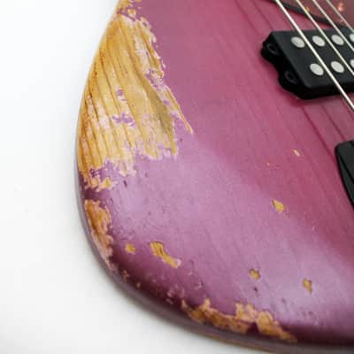 DWG Custom 34" Proto 4-String Bass Guitar Relic Roasted Pine image 16