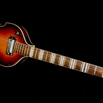 Hofner 459 VTZ 1967 Sunburst. Violin 6 string guitar. UBER RARE with Vibrato. image 3