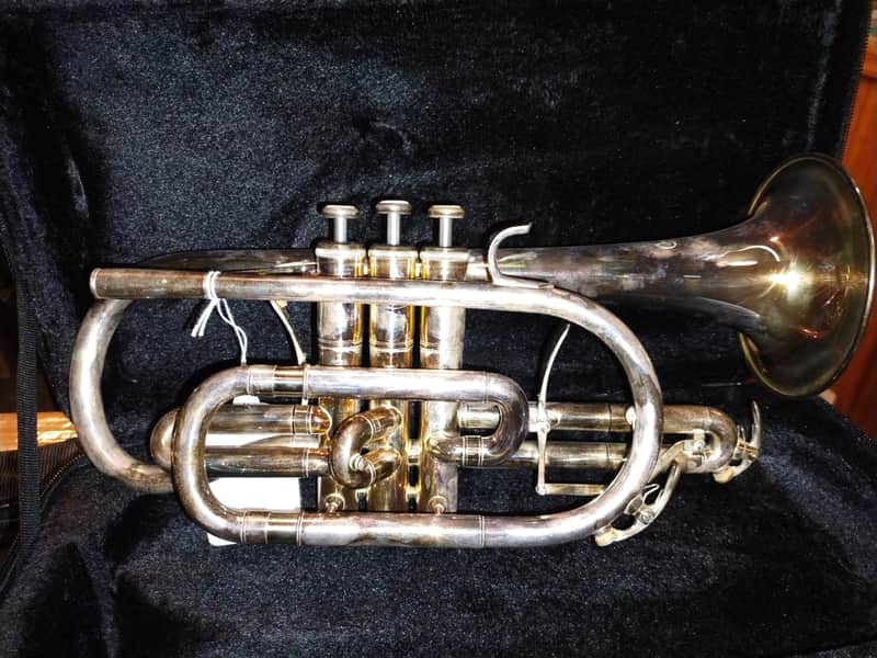 JZ Silver Cornet with case and mouthpiece NEW! image 1