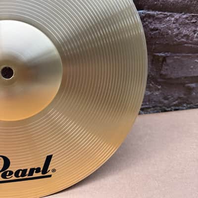Pearl 14" Hi-Hat Pair (Top & Bottom) & Crash Cymbal 3-Pack – Brand New / Mint Condition Student Pack image 14