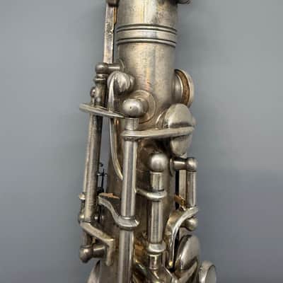 Vintage Pre War Conn New Wonder Alto Saxophone Silver with Gold Wash Bell 1922-23 image 3