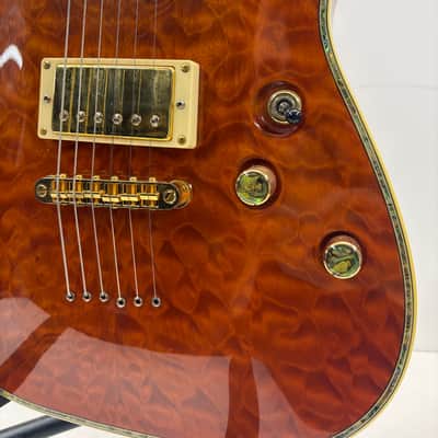 Schecter Diamond Series C-1 Elite 2006 Amber Quilt image 3