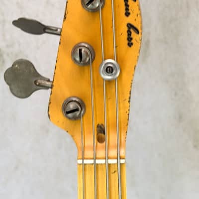 Alnus Bass luthier Made '51 P Bass - Aged Charcoal Frost Metallic image 11