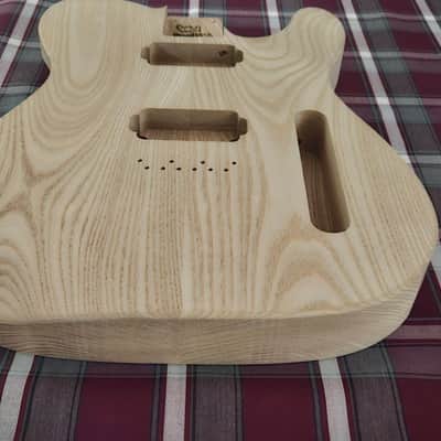 Woodtech Routing - 2 pc Catalpa - Arm & Belly Cut - Double Humbucker Telecaster Body - Unfinished image 3