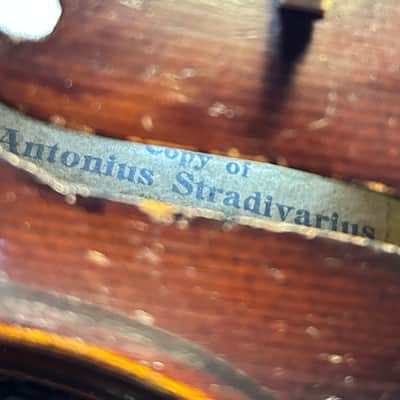 Vintage 4/4 Adult sized violin Early 1920s - Original finish - Copy of Antonio Stradivarius image 10