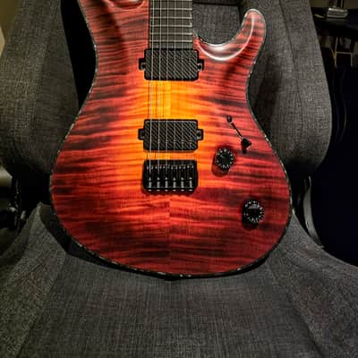 Mayones Regius Core Ryan Siew RSI6 5A QM TOP - 2025 - Lava Burst - As New! image 2
