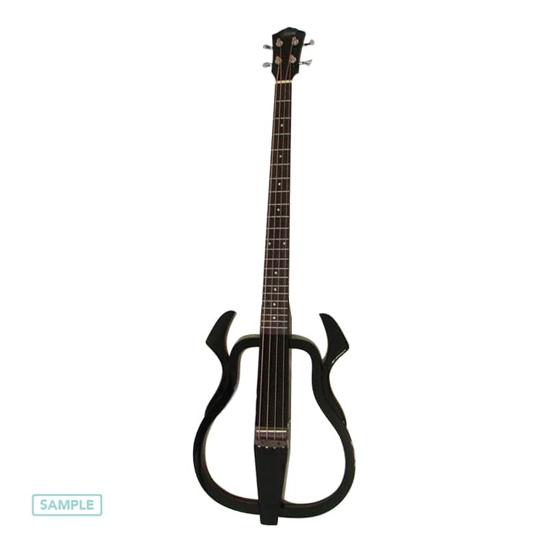 Jisheng Silent Bass Electric 4-String Guitar Bass w/ Headphone Output image 1