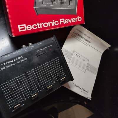 Realistic Radio Shack Desktop Analog Overdrive 32-1110 BBD Electronic Reverb - Black image 7