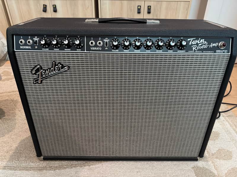 2003 Fender '65 Twin Reverb Reissue 85-Watt 2x12" Guitar Combo 1991 - Present - Black image 1