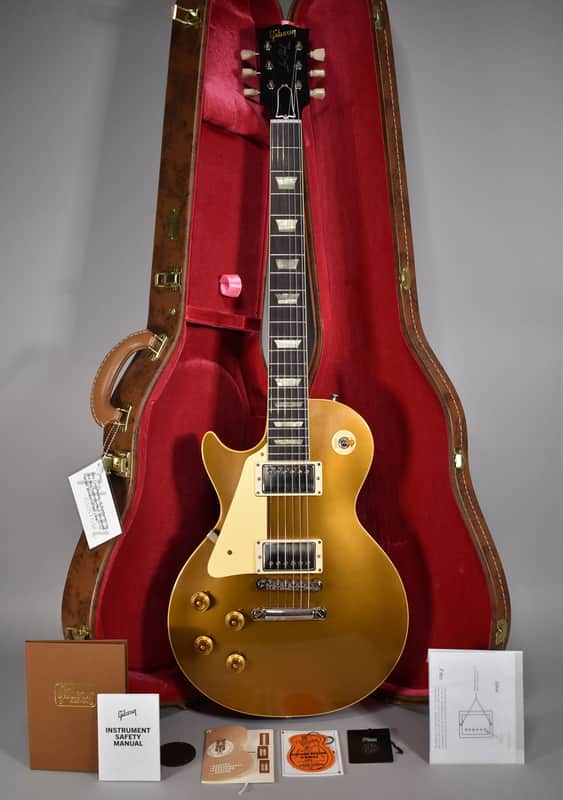 2025 Gibson Custom 1957 Les Paul Standard Goldtop Darkback Reissue Lefty Left-Handed w/OHSC image 1