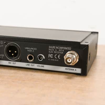 Shure SLX4 Wireless Receiver - L4 Band: 638-662 MHz (NO POWER SUPPLY) CG0132S image 6