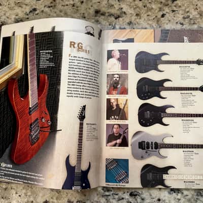 Ibanez Catalog Guitar Bass 2003 Jet King SZ S AX GAX RG JS Jem PGM iceman artist btb George Benson image 5