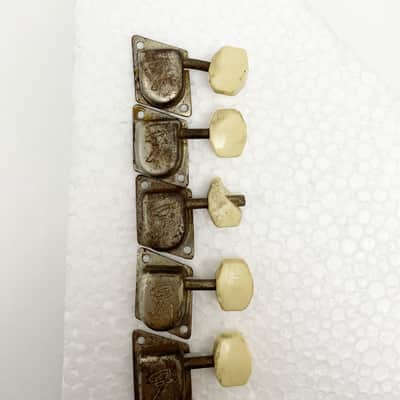 6 Fender F Tuners in-line Late 60's early 70's - Chrome image 1