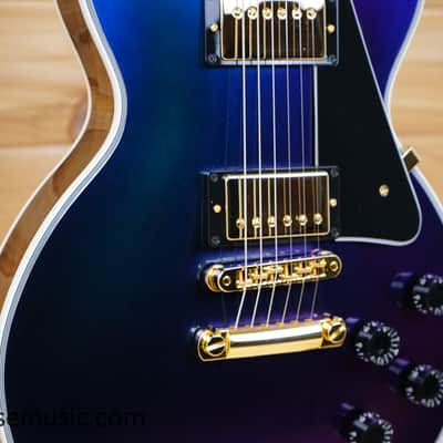 Gibson Exclusive M2M Les Paul Custom - Hemisphere Shift - Walnut Back Gloss image 6