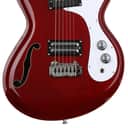 Danelectro 66BT Baritone Electric Guitar - Transparent Red