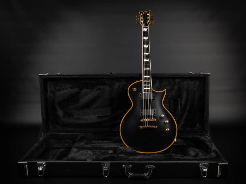 2009 ESP Standard Eclipse-II - Vintage Black | No E-II Japan Singlecut EMG 81 60 Humbucker Pickups 3.55kg | OHSC image 1