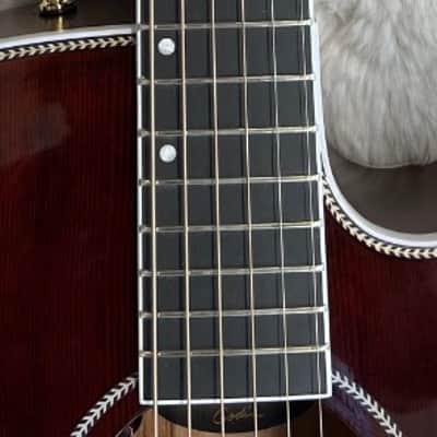 Seagull Artist Mosaic CH CW Bourbon Burst GTEQ Acoustic Electric Guitar w/Bag image 8