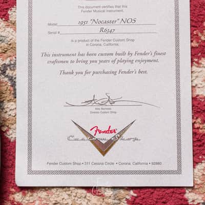 Fender Custom Shop 1951 Nocaster NOS #R6347 Second Hand image 23