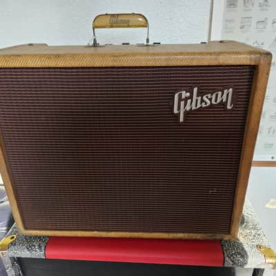 Gibson GA-20T Ranger 1959-1961 Vintage Tweed 1x12 studio combo guitar amp artist owned by Bernie Marsden of Whitesnake rare tremolo amplifier GA20T GA20 20 image 2