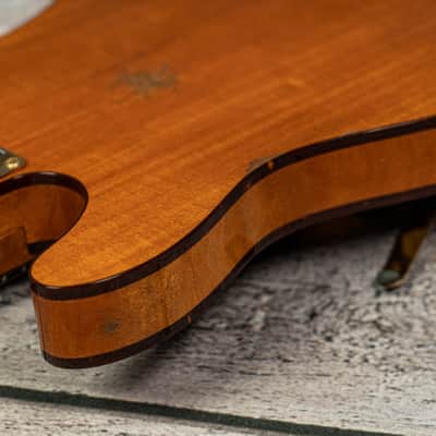 Fender Custom Shop Limited Edition Bow Tie Telecaster Custom Relic with Gold Hardware - 3A Rosewood Fingerboard, Black with Aged Natural Back and Sides image 15