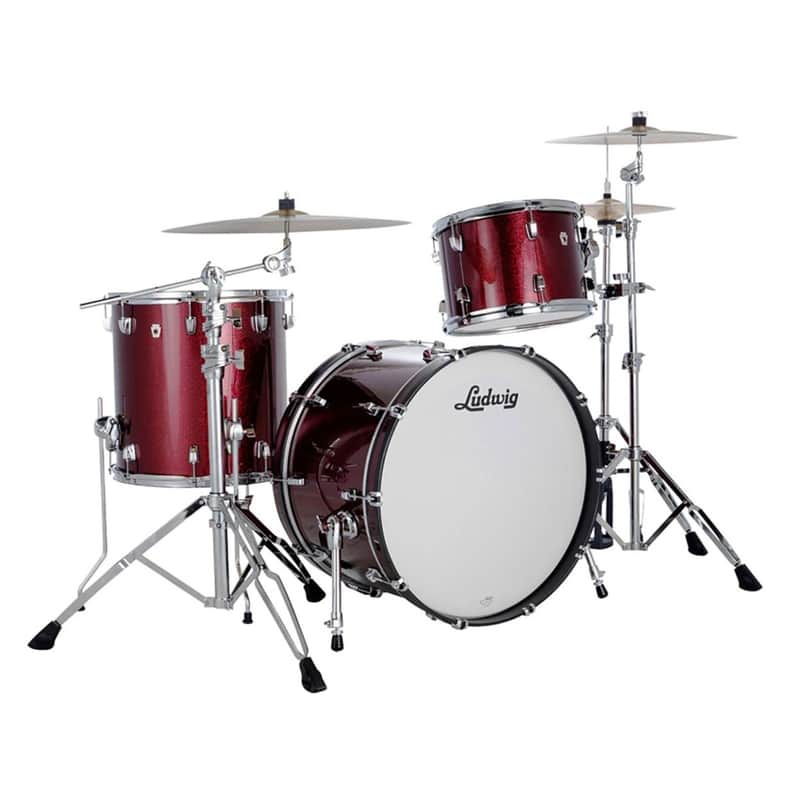 Ludwig NeuSonic Drum Kit Shell Pack, Merlot Super Sparkle FAB Format image 1