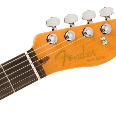 Fender American Ultra II Telecaster Ebony FB Texas Tea with Case imagen 5