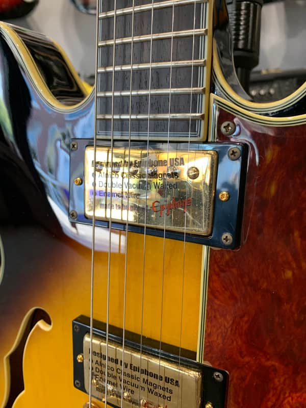 2005 Epiphone Sheraton II Vintage Sunburst- Korea with Hardshell