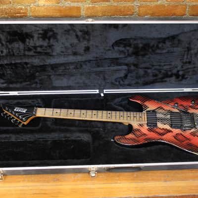 Neal Moser Guitars Custom c. 1989 - Python Airbrush image 11