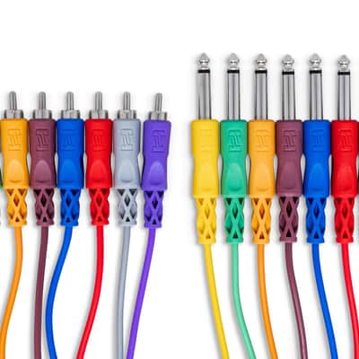 Hosa CPR-803 8-Channel 1/4-Inch TS Male to RCA Male Snake - 9.9-Foot image 2
