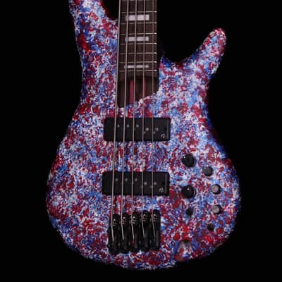 Ibanez SR5A250 SR Premium 5-String Electric Bass - Red, White and Blue image 2