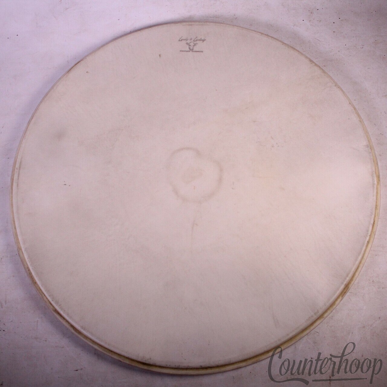 Leedy & Ludwig 24" Bass Drum Calf Skin Head Standard Hardwhite Vintage 50s Maple — main photograph