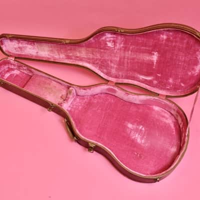 Vintage 1959 Gibson Badged ES-335 Case Brown Pink Lined ES-345 ES-330 1958 Cali Girl