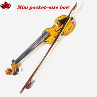 3pcs pocket-size Baroque Mini snakewood violin bow,Length: 17"1/4 image 1