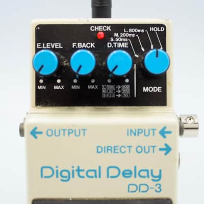 Boss DD-3 Digital Delay 1993 Made in Taiwan Blue Label Guitar Effect Pedal BE97158 image 3