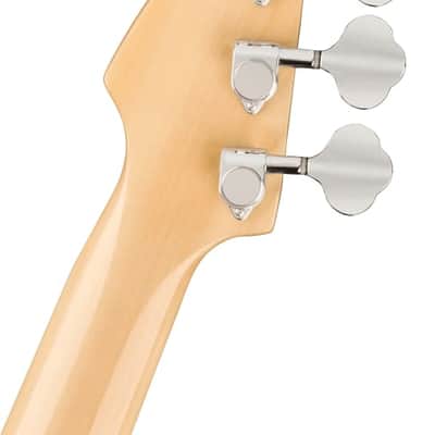 Fender Fullerton Precision Bass Uke, Walnut Fingerboard, Tortoiseshell Pickguard, Olympic White image 7