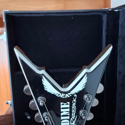 2007 Dean Dimebag Darrell Signature Razorback Black Silver w/OHSC image 19
