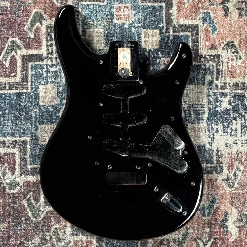 1987 Peavey Falcon Custom Vintage 1980s Made In USA Black Electric Guitar Body! image 1