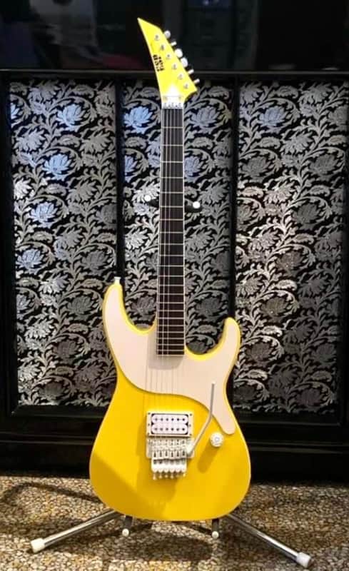 ESP Custom Shop 1987 - Yellow with White Hardware image 1
