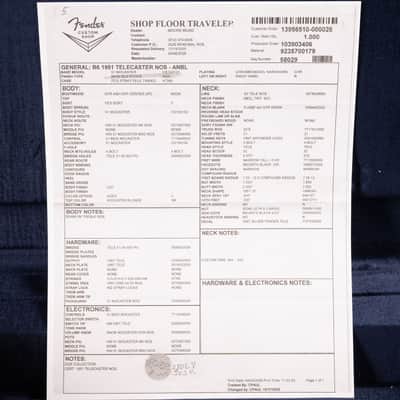 Fender Custom Shop 1951 Telecaster NOS Aged Nocaster Blonde (191) image 10
