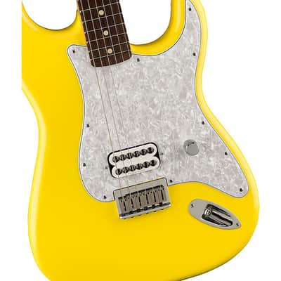 Fender Tom DeLonge Stratocaster Electric Guitar With Invader SH8 Pickup Regular Graffiti Yellow image 6