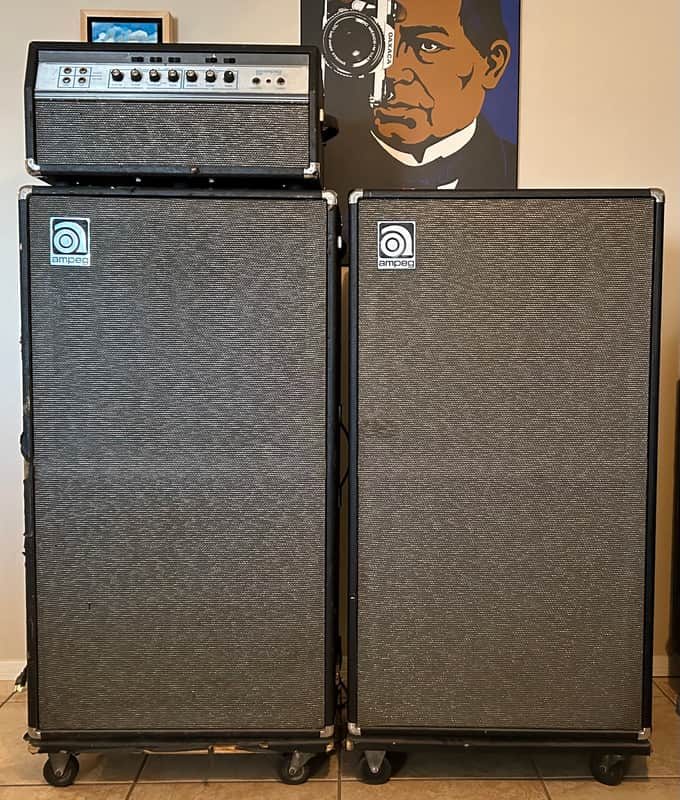 Ampeg SVT "Blue Line" 300-Watt C. 1971 - 2 Matching Cabs 5 S/N's Apart image 1