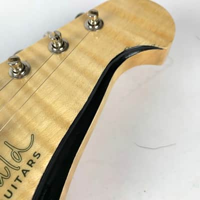 Oswald Thinline S-Style Guitar - Trans Grey Hand Made Netherlands W Hard Shell case image 11