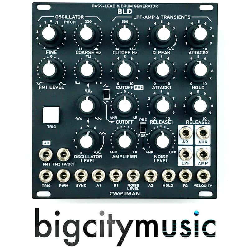 Cwejman BLD Bass-Lead & Drum Generator, black image 1