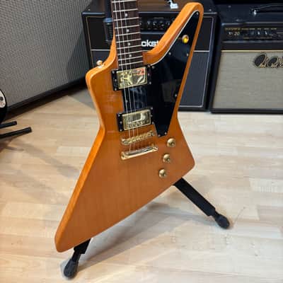 Epiphone - 58 Reissue Korina Explorer (Natural - Gold) w/ Gig Bag - 2022 - USED image 5