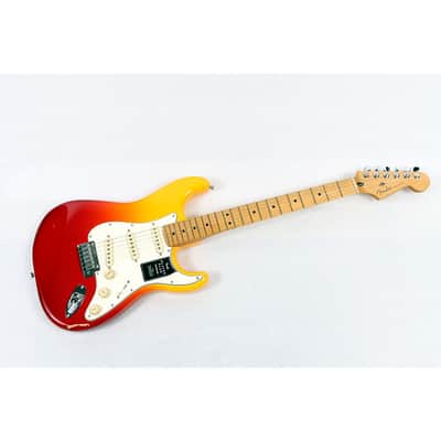Fender Player Plus Stratocaster Maple Fingerboard Electric Guitar Regular Tequila Sunrise image 1