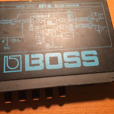 Roland RRV 10 half-rack size digital reverb 1986 black image 2