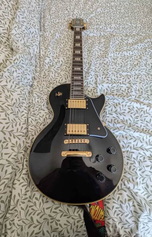 Epiphone Les Paul Custom 2015 - Gloss Black with Gold Accents image 1