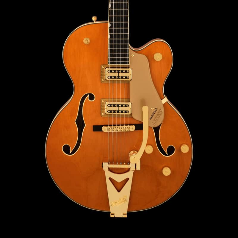 Gretsch Synchromatic Nashville Hollow Body with Bigsby 50's Orange Stain With Case image 1
